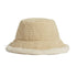 Fur Lined Corduroy Bucket Hat - Cream